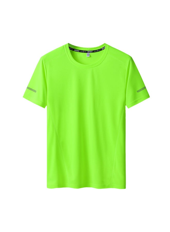 Quick-drying T-shirt Men's Crewneck Undershirt Large Size Half Sleeve Summer Thin Top - Image 1
