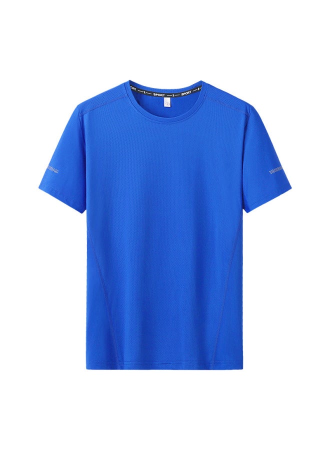 Quick-drying T-shirt Men's Crewneck Undershirt Large Size Half Sleeve Summer Thin Top - Image 5