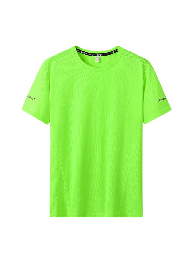 Quick-drying T-shirt Men's Crewneck Undershirt Large Size Half Sleeve Summer Thin Top - Image 4