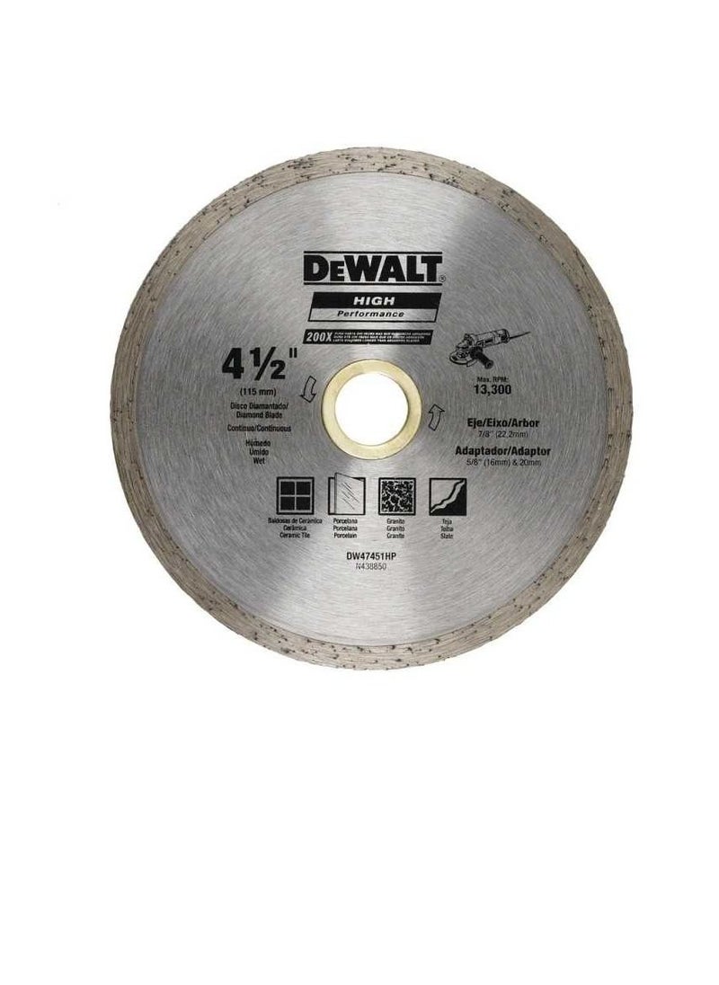 DEWALT Continuous Ceramic Tile Cutting Diamond Blade 180mm  - Image 3