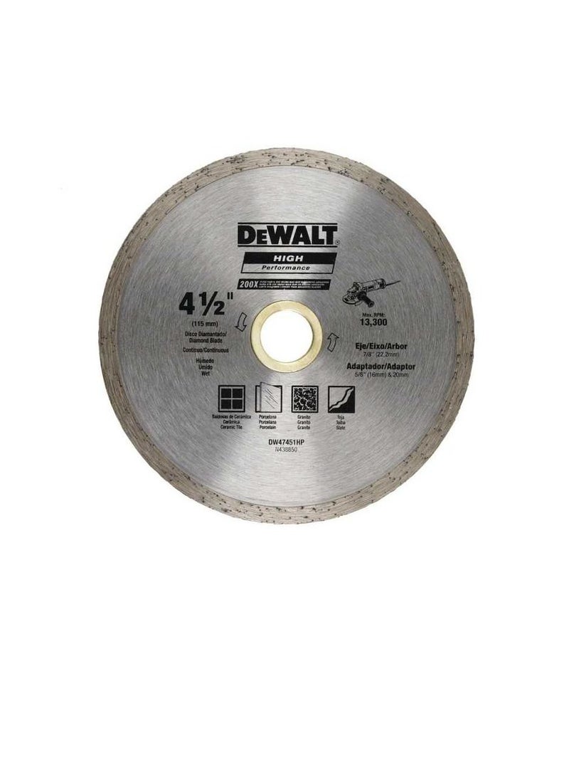 DEWALT Continuous Ceramic Tile Cutting Diamond Blade 180mm  - Image 2