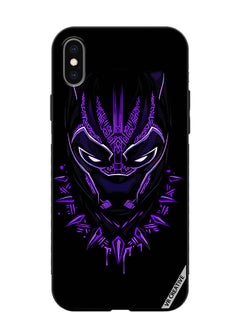 Protective Case Cover For Apple iPhone XS Max Black Panther Design Multicolour