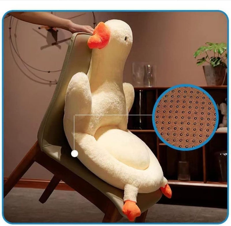 XIAOHONG Cute Seat Cushion with Backrest Gaming Chair Cushion Kwaii Cartoon Animal Plush Comfy Chair Cushion Plush Non Slip Floor Cushions Seating for Kitchen Office Bedroom - Image 3