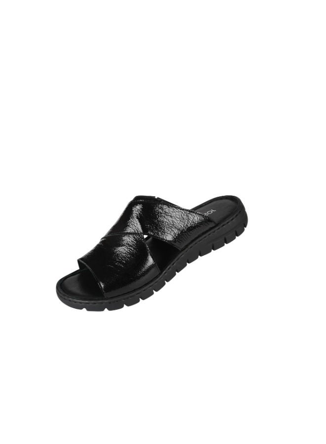 Josef Seibel Ladies Flat Sandals 93468-AR50101 Black 36 - Image 3