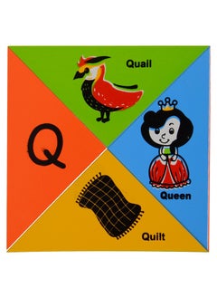 Skillofun Kid - L-54B Wooden Alphabet Tiles, Non-Toxic Eco-Friendly Vibrant Wooden Tiles | Fun Interactive Puzzle | Safe Educational Play | Cognitive & Motor Skill Development | 26 Letter Set  - Image 3
