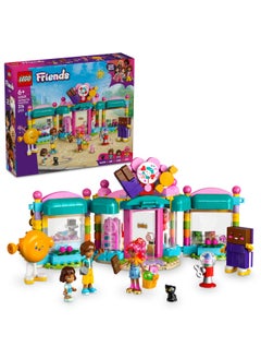 LEGO Friends Heartlake City Sweet Shop Set, Creative Learning Toy for Kids, with 2 Mini Dolls, a Micro Doll and a Pet Cat Figure, Birthday Gift for 6 Plus Year Old Girls 42649 (376 pieces)  - Image 1