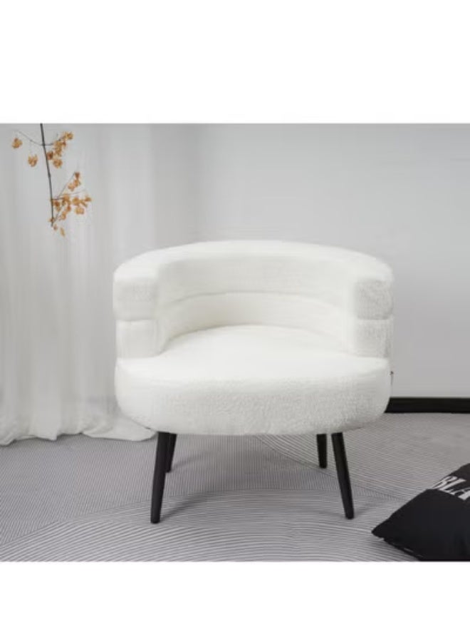 متجر ان زون كرسي تسريحة قماش بلمسة جمالية انيقة || ابيض - Image 1