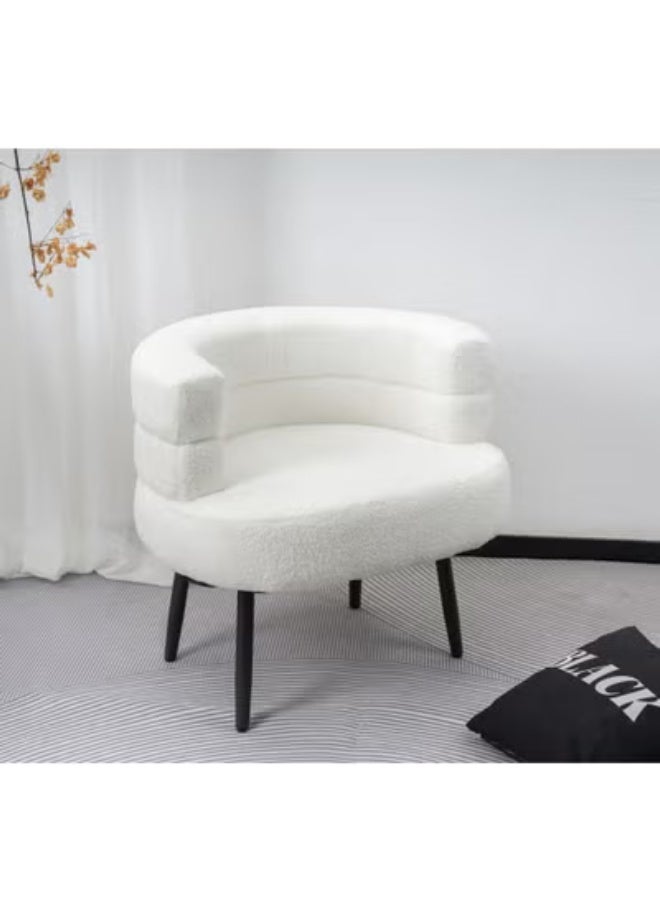 متجر ان زون كرسي تسريحة قماش بلمسة جمالية انيقة || ابيض - Image 3