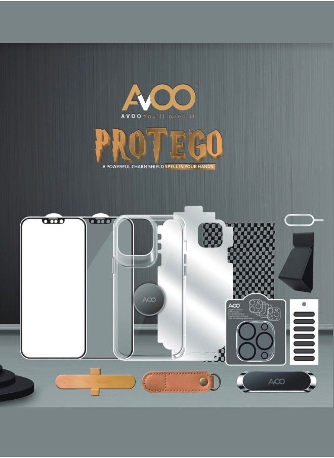 AVOO - Protection Kit Protego 11 in 1 iPhone 12 Pro Transparent Screen Sticker Privacy Sticker And 9 More Items - Image 1