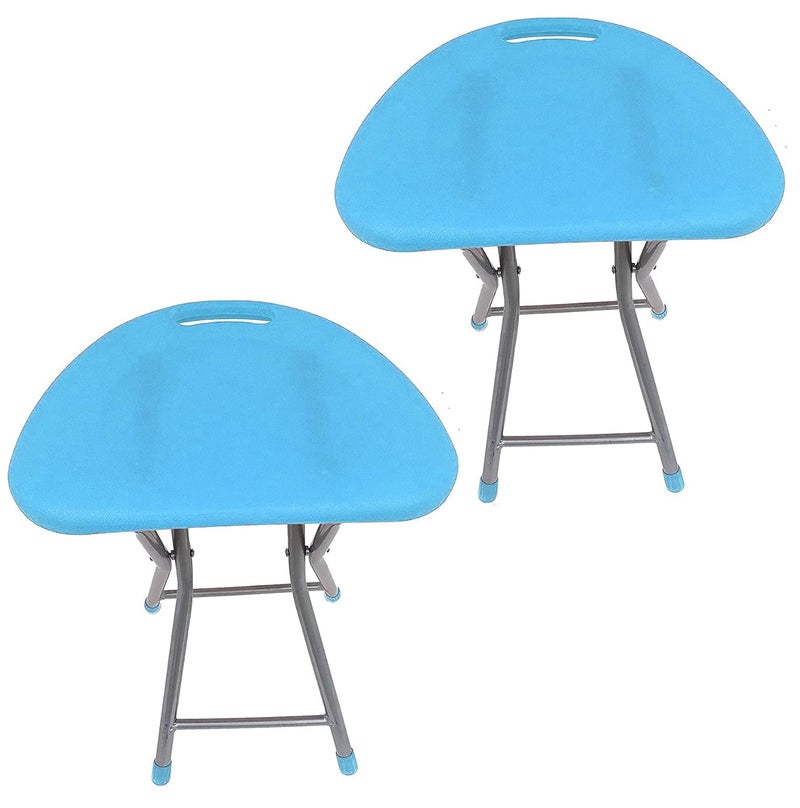 CIPLA PLAST Multipurpose Folding Stool for Home Office and Garden Sky Blue