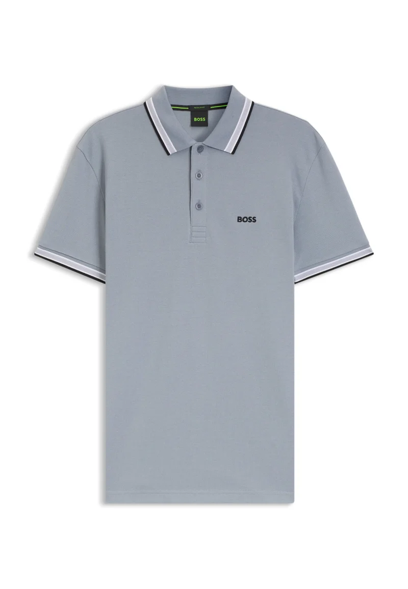 BOSS Dark Grey Paddy polo shirt in cotton piqué for Men | Best Price UAE