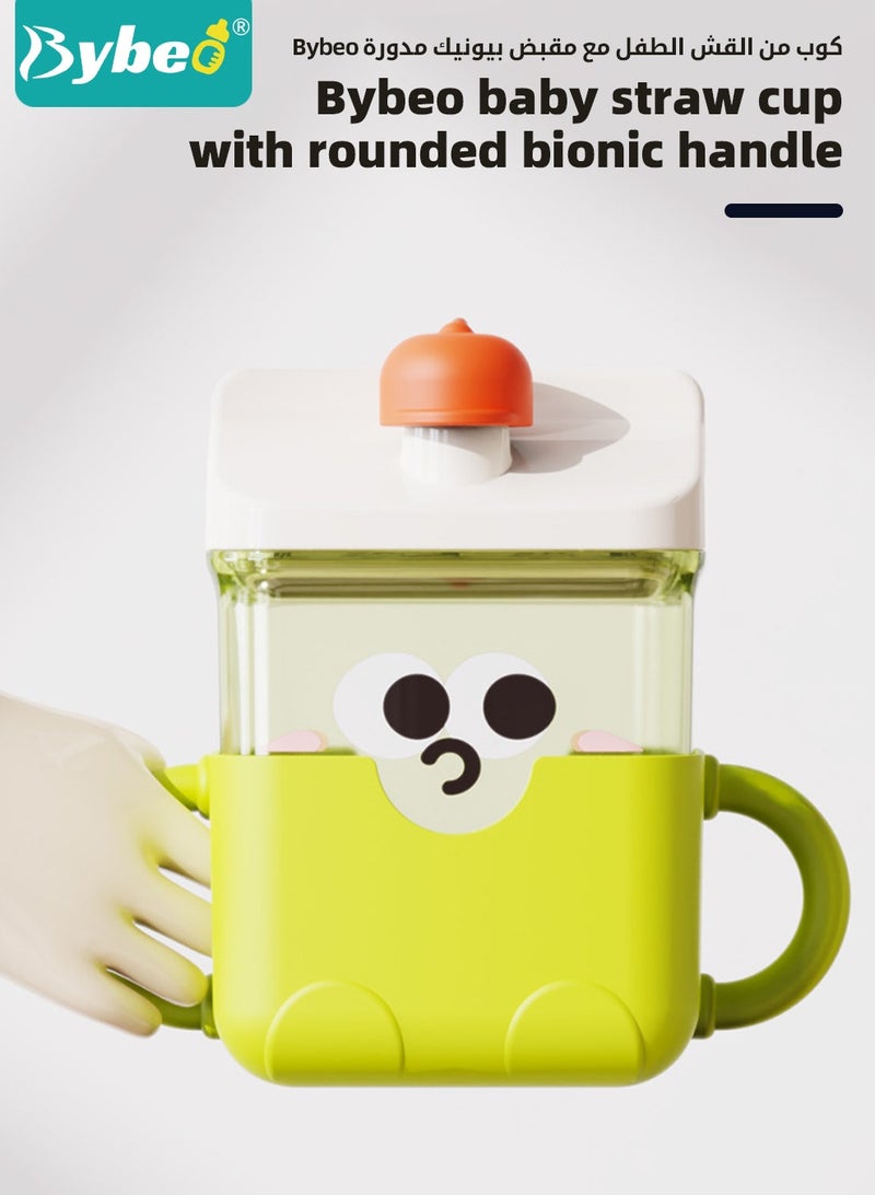 بيبو كوب شرب للأطفال مع ماصة، زجاجة مياه للأطفال للأولاد والبنات، زجاجة شرب للأطفال للمدرسة، أكواب ماصة للأطفال الصغار للاستخدام في الأماكن المغلقة والمفتوحة، خالية من مادة BPA، سعة 300 مل - Image 4