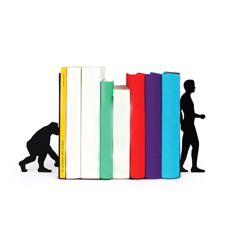1 مجموعة الحديد bookend الإبداعية كتاب تخزين الكتب كتاب سدادة للرفوف - Image 3
