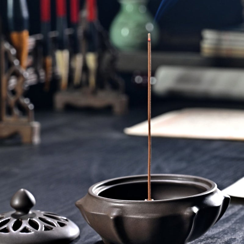 1Pc Ceramic Incense Burner Antiquing Censer Holder Desktop Decor for Home - Image 1
