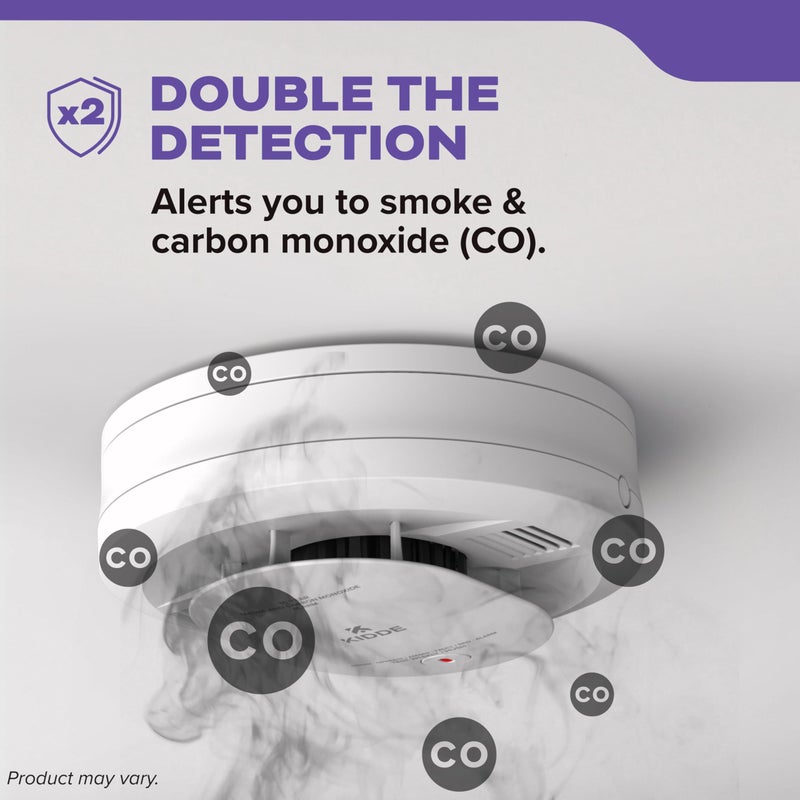 Kidde Smoke and Carbon Monoxide Detector, AA Battery Powered with LED Status Lights, 85 dB Alarm, 5 inches, 3-Pack - Image 3