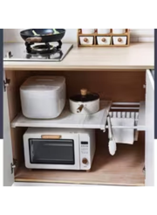 إيروريكس طقم أرفف تخزين قابل للتعديل – 3 قطع بألواح قابلة للتمديد مع دعامات، منظم متعدد الطبقات موفر للمساحة للخزانة والمطبخ والحمام - Image 2