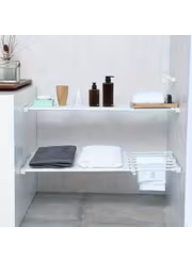 إيروريكس طقم أرفف تخزين قابل للتعديل – 3 قطع بألواح قابلة للتمديد مع دعامات، منظم متعدد الطبقات موفر للمساحة للخزانة والمطبخ والحمام - Image 3