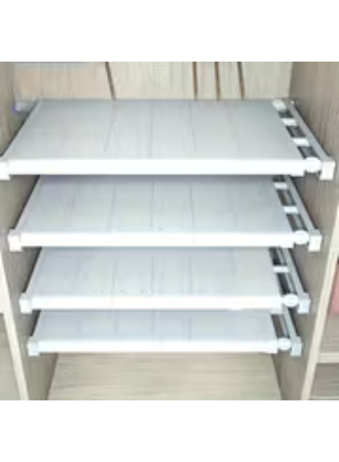 إيروريكس طقم أرفف تخزين قابل للتعديل – 3 قطع بألواح قابلة للتمديد مع دعامات، منظم متعدد الطبقات موفر للمساحة للخزانة والمطبخ والحمام - Image 1