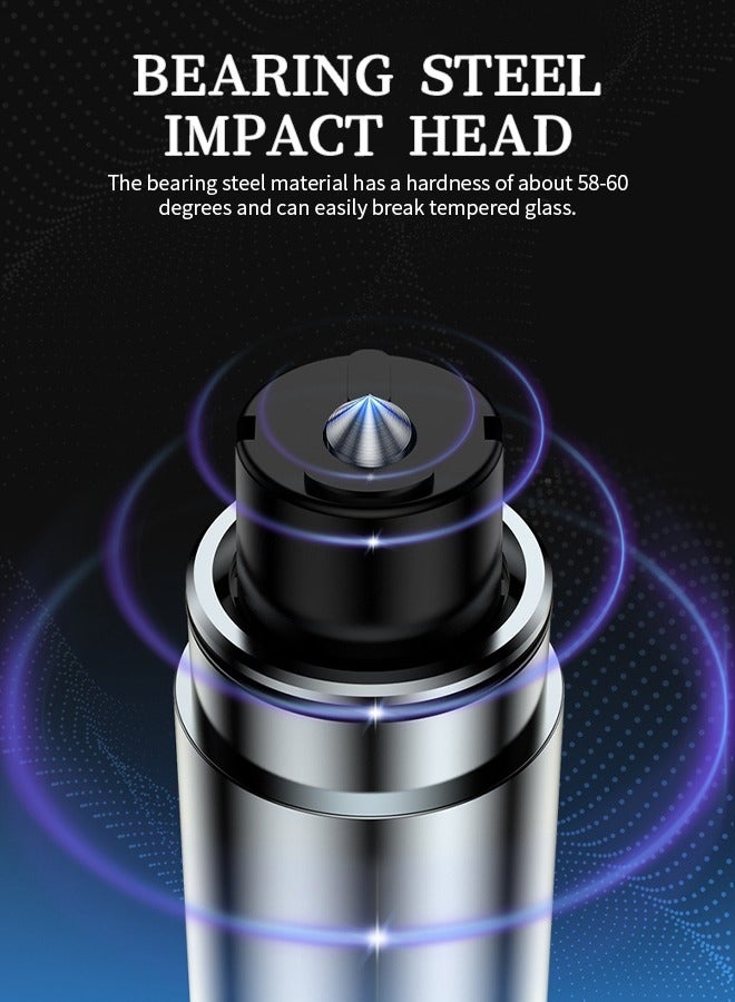 قاطع زجاج السيارة شديد التحمل، قاطع حزام الأمان 2 في 1 ونافذة السيارة لتحطم النوافذ بسرعة في حالات الطوارئ - Image 3