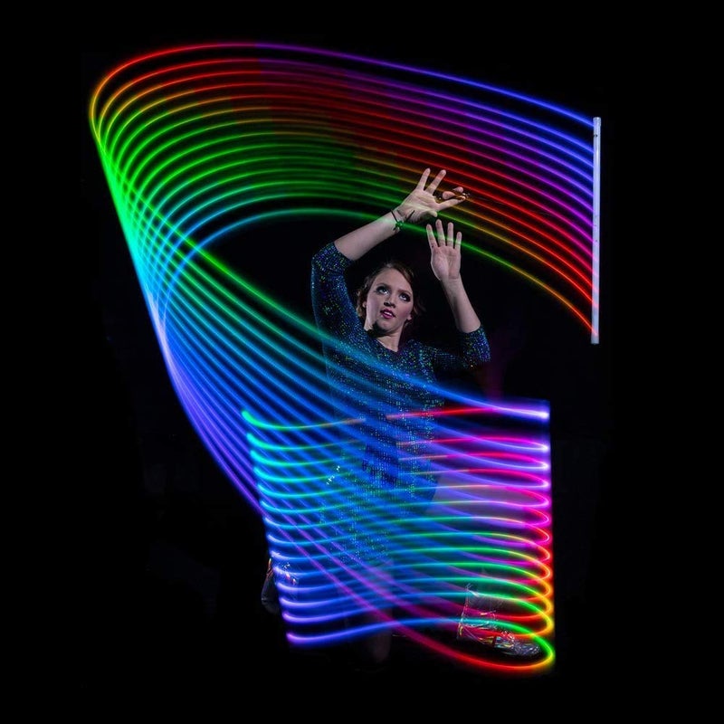 GloFX عصا جلو إف إكس هبنو LED للت levitation – عصا LED مضيئة بخيط قصير، لعبة تدفق - Image 5