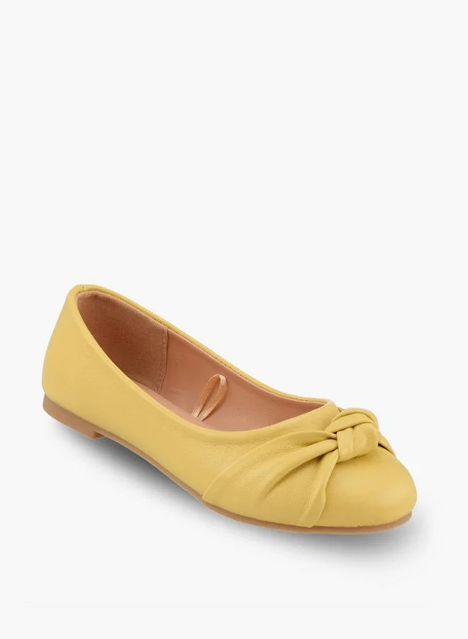 Little Missy Girls Knotted Ballerina Shoes