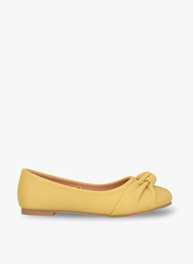 ليتل ميسي Girls Knotted Ballerina Shoes
