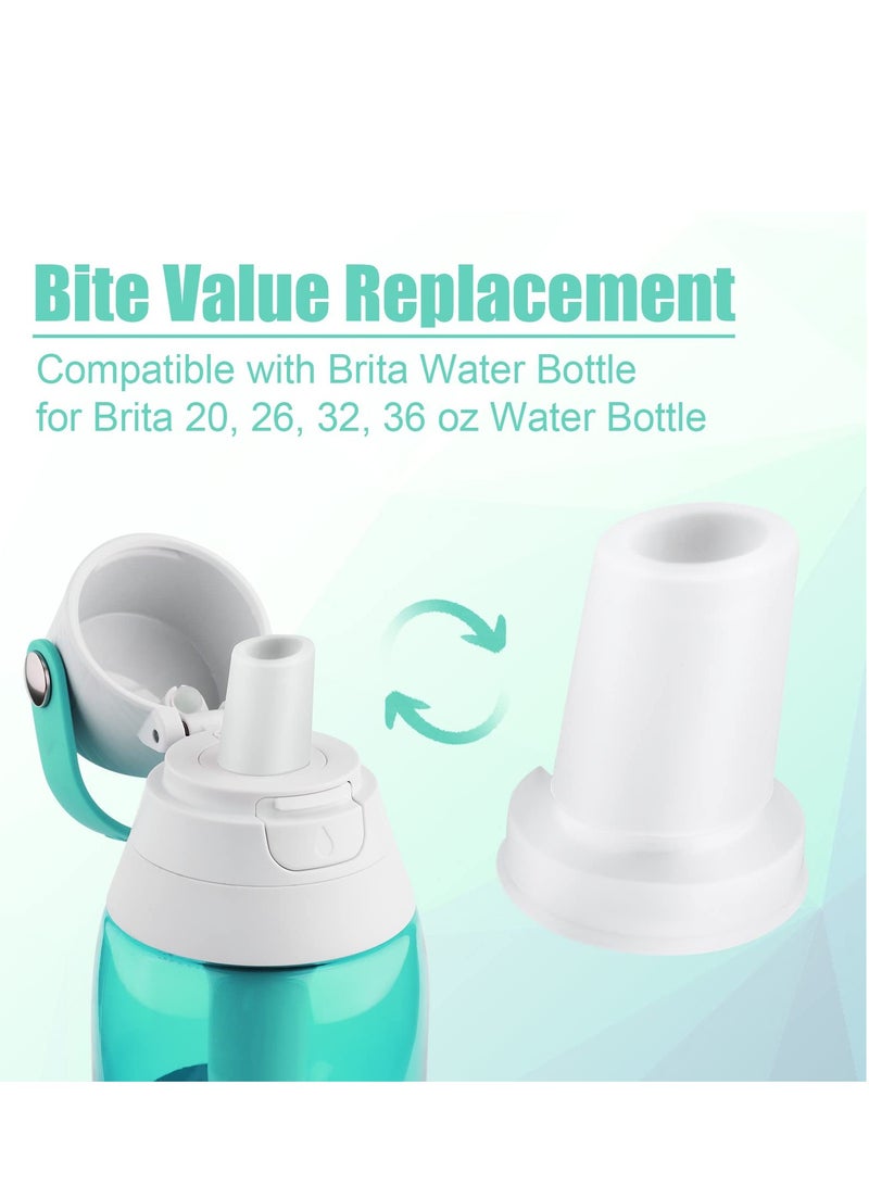 SYOSI Bite Valve Replacement Compatible for Brita Water Bottle, 4 Pcs Silicone Water Bottle Mouthpiece Replacement Water Valve for Brita Filter Bottle for Brita Filtered Water Bottle Spout Accessories  - Image 2