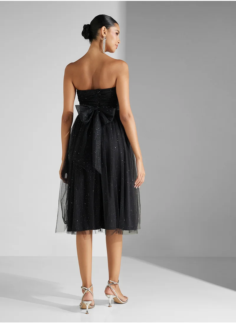 Ginger Bandeau Shimmer Tulle Dress
