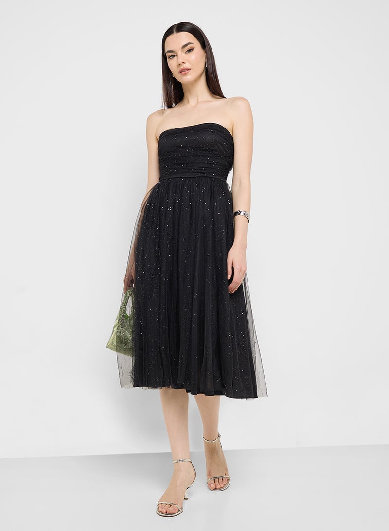 Ginger Tulle Strapless Dress  - Image 4