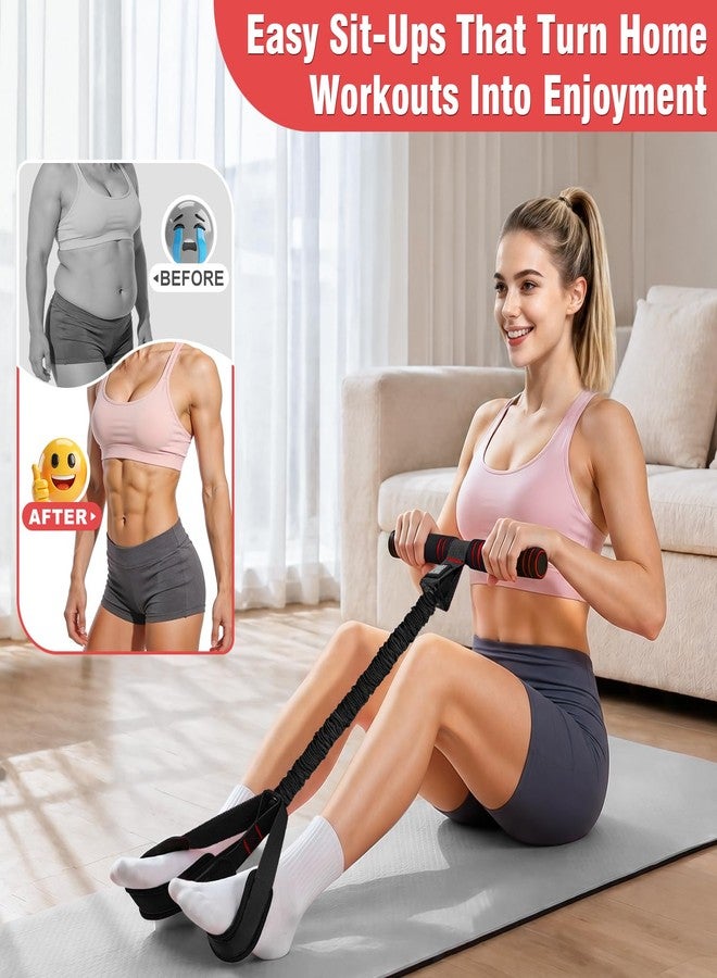 KUZARO Upgraded Pedal Resistance Band with Handles, Multifunction Foot Pedal Resistance Bands for Abdomen,Waist,Arm, Core/ABS,Leg Workout at Home - Physical Therapy,Stretching,Strength Equipment (Black) - Image 2