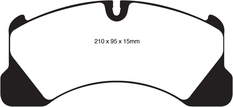 EBC Brakes DP41835R Yellowstuff Street and Track Brake Pad - Image 2