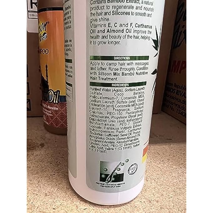 Silicon Mix BAMBU SHAMPOO 16OZ & TREATMENT 8OZ & POLISHER 4OZ"SET" - Image 2