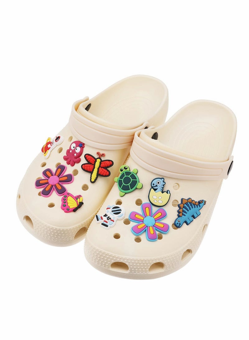 KASTWAVE Shoe Decoration Charms for Croc, 60 Pcs   Shoe Charms for Shoes include Dinosaurs Vehicles Flowers Insects Sea Animals Astronauts, Lovely Charms for Party Favors Birthday Gifts - Image 4