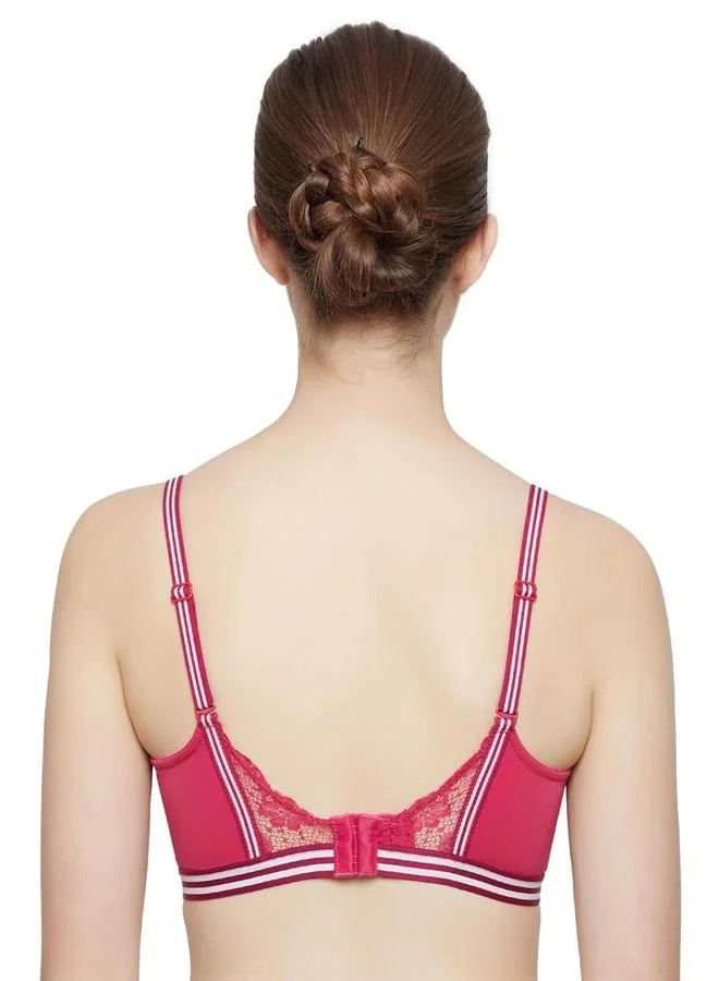 ترايامف Triumph Spotlight Detachable Shoulder Straps Padded Wireless Multiway Tshirt Bra Red