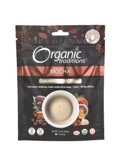Organic Traditions Organic Traditions, 5 Mushroom Coffee Blend, Mocha, 3.5 oz (100 g)  - Image 1