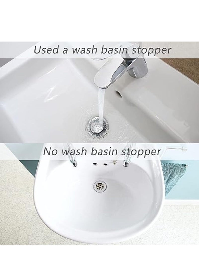 Tanyaz Universal Sink Plug, 40mm Bathroom Basin Sink Plug Replacement Drain Pop-Up Plug for Kitchen Bathroom Basin Sink, Height Adjustable, Sinks Bidets  - Image 3