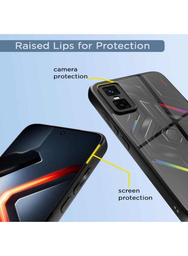 تي ام جراب TM شفاف لـ  Infinix Gt 30 Pro مضاد للصدمات بحماية الكاميرا وتصميم خفيف وأنيق - Image 2