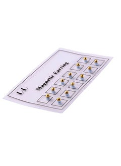 Ocean Magnetic Nose Studs, 12 Pieces Magnetic Crystal Stud Earrings Face Magnetic Clips Non Pierced Earrings Nose Lip Ring Clips Gold  - Image 4