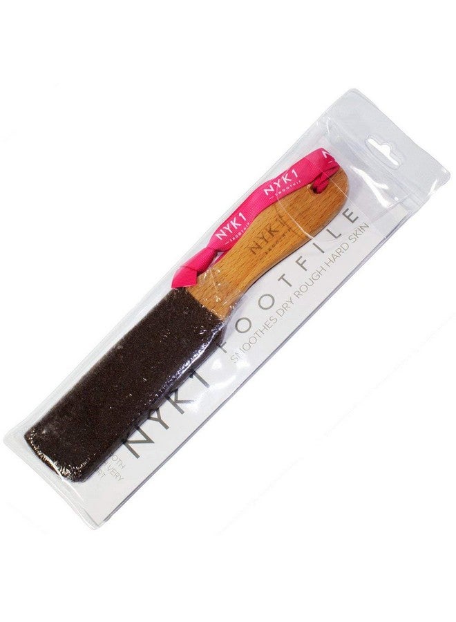 NYK1 Smoothie Foot File Natural Curved Wood, Eliminates Dry Scratchy Hardened Dead Skin Instantly, Pedi File Foot Tool for Perfectly Soft Velvety Smooth Pedicure Finish Great Gift or Add on Item - Image 3
