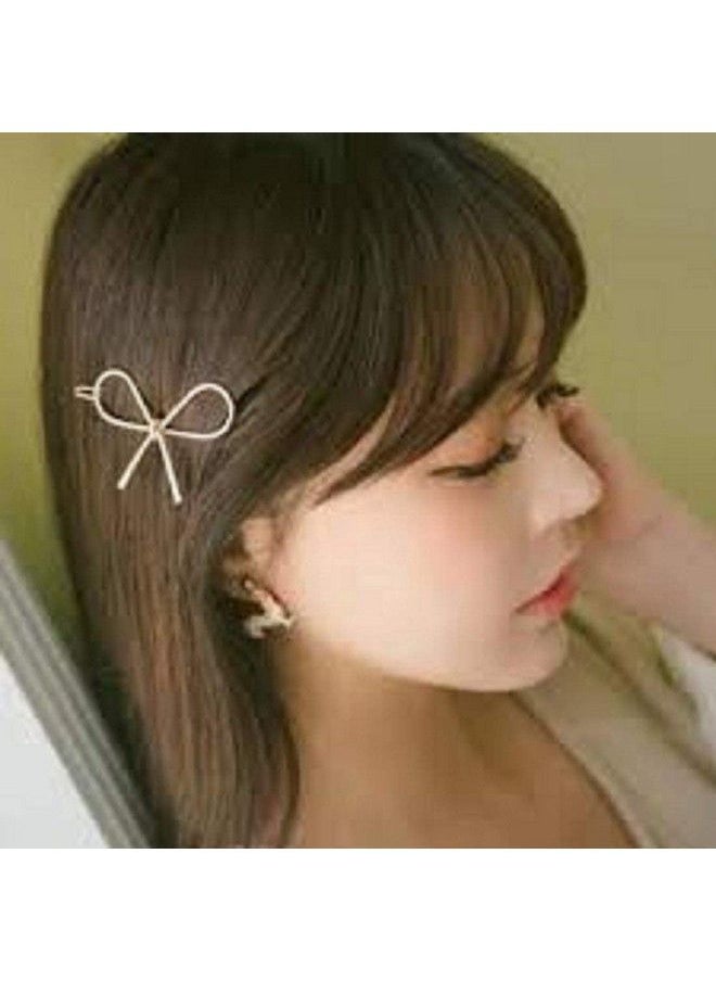 Aliza - Metal Gold And Sliver Geometric Design Barrettes Hair Clips Pins For Girls Women Random Shapes (Pack Of 12 Pins) - Image 1