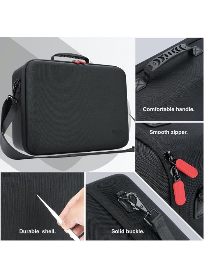 CENXI Hard Carrying Case Compatible with Nintendo Switch 2 (2025), Travel Bag Holds Switch 2 Console, Pro Controller x 2, Joy-Con Grip, Dock, Power Adapter, 21 Games, Cables and Accessories - Image 4