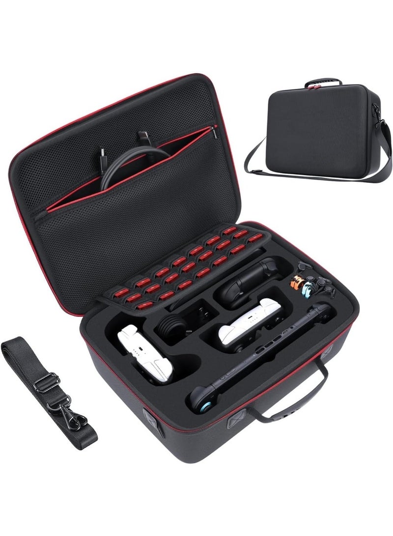 CENXI Hard Carrying Case Compatible with Nintendo Switch 2 (2025), Travel Bag Holds Switch 2 Console, Pro Controller x 2, Joy-Con Grip, Dock, Power Adapter, 21 Games, Cables and Accessories - Image 1