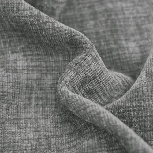CaliTime Throw Pillow Covers Decorative 16 X 26 Inches Pack of 2 Cozy Chenille Cushion Cases for Couch Sofa Bed Living Room Home Medium Grey - Image 3