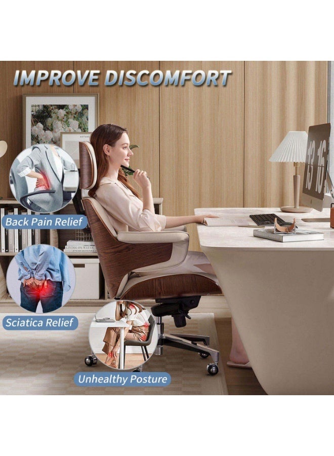 Arabest Wedge Car Seat Cushions for Driving, Adult Booster Seat Cushion for Car Truck Driver, Memory Foam Butt Cushion for Office Chair Wheelchair Home, Cloth Grey - Image 5