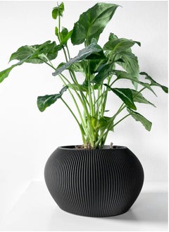 3D Brothers The Melfi Planter Pot with Drainage Tray & Stand Included   Sleek and Distinctive Modern Home Decor  - Image 4