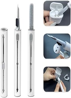 Generic Bluetooth Earbuds Cleaning Pen for Airpods Pro,3 in 1 Multi-Purpose Cleaner Kit Soft Brush for Cleaning The Earwax,Dust in Bluetooth Headset Box,Camera,Mobile Phone 