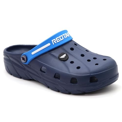 Red Tape Men's Designer Comfortable Clogs || Sandals With Adjustable Back Strap For Men Navy Blue, 11 UK - Image 2
