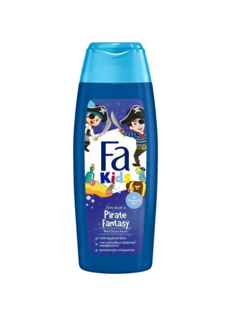 Fa Kids Shower Gel &Shampoo Wild Ocean Scent 250Ml