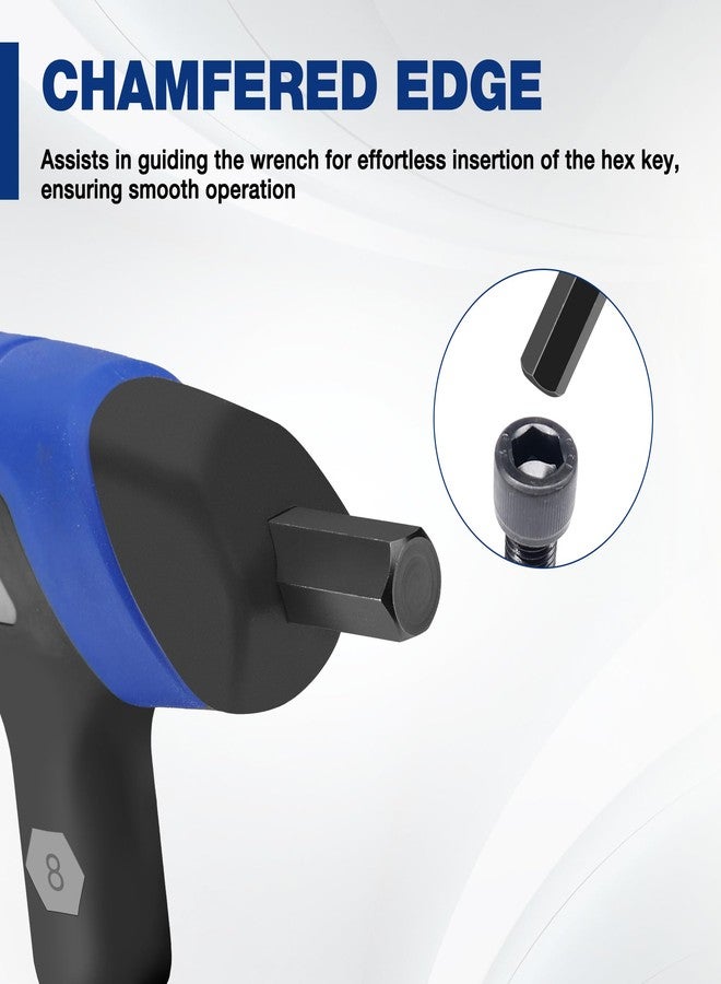 WORKPRO 14-Piece T-Handle Allen Wrench Set, Metric & SAE T Handle Hex Key, Long Hex Key Wrench Sets with Storage Rack for DIY, Auto Bike Repair Tool, Basic Home Repair and Mechanics Maintenance - Image 3