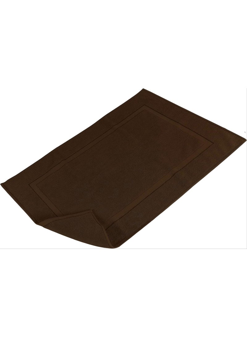 Amber Home Cotton Banded Bath Mat, Floor Mat for Bathroom, Kitchen Mat, Highly Absorbent Machine Washable 50x80 cm Bath Rug, Bathroom Mat Water Absorbent Foot Towel for Home Kitchen and Bathroom Pack of 2 - Image 5